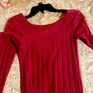 pink long sleeve y2k vintage 90s top